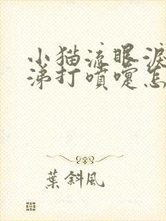 小猫流眼泪流鼻涕打喷嚏怎么治疗