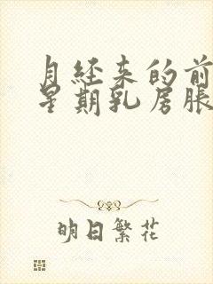 月经来的前一个星期乳房胀痛正常吗