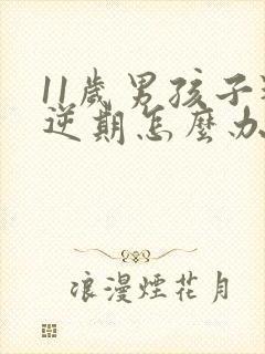 11岁男孩子叛逆期怎么办