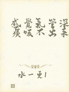 感觉气管深处有痰咳不出来