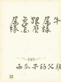 属兔跟属牛的姻缘怎么样