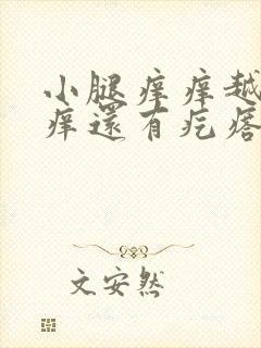 小腿痒痒越挠越痒还有疙瘩