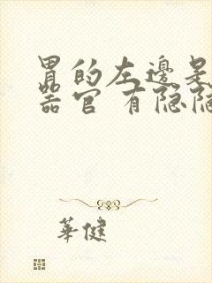 胃的左边是什么器官 有隐隐的疼