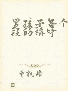 男孩子各个年龄段的称呼封面