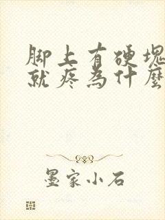 脚上有硬块一按就疼为什么