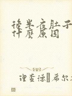 后半夜肚子胀是什么原因封面