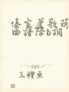 傣家芦歌葫芦丝曲谱降b调