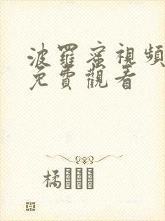 波罗蜜视频在线免费观看封面