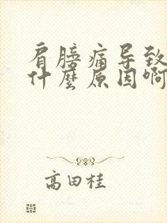 肩膀痛导致手麻什么原因啊