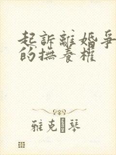 起诉离婚争取娃的抚养权