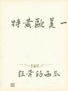 特黄欧美一级片