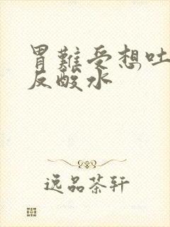 胃难受想吐嘴巴反酸水