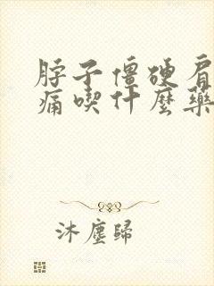 脖子僵硬肩膀酸痛吃什么药