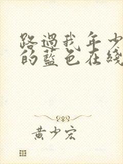 路过我年少时光的蓝色在线观看全集