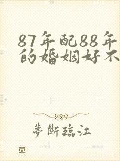 87年配88年的婚姻好不好