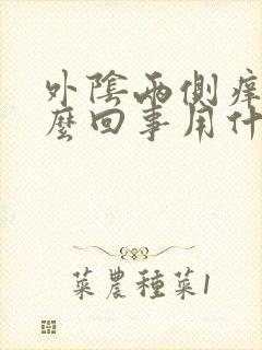 外阴两侧痒是怎么回事用什么药