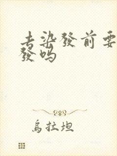 去染发前要洗头发吗