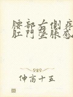 腰部右侧疼痛疼肛门坠胀感