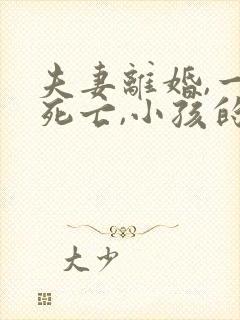 夫妻离婚,一方死亡,小孩的抚养权