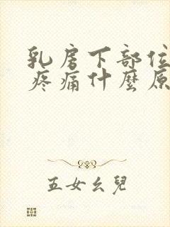 乳房下部位肋骨疼痛什么原因引起的封面