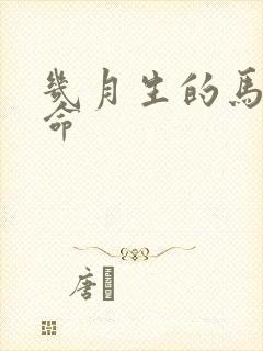 几月生的马最好命