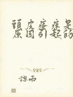 头皮瘙痒是什么原因引起的