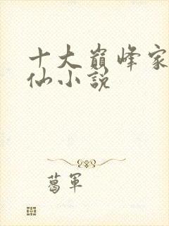 十大巅峰家族修仙小说