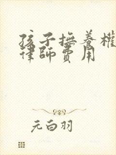 孩子抚养权案件律师费用封面