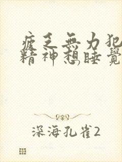 疲乏无力犯困没精神想睡觉