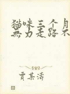 猫咪三个月后腿无力走路不稳