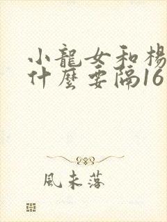 小龙女和杨过为什么要隔16年