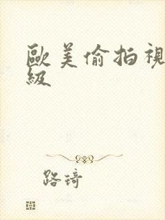 欧美偷拍视频一级封面