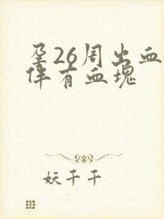 孕26周出血并伴有血块