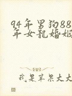 94年男狗88年女龙婚姻是否相配