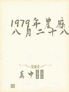 1979年农历八月二十八出生的命运