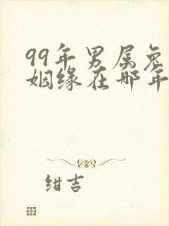 99年男属兔的姻缘在哪年