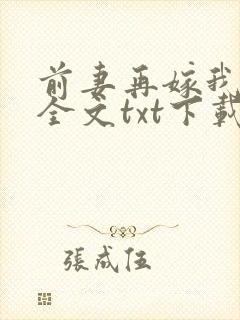 前妻再嫁我一次全文txt下载封面