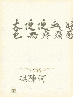 大便便血 暗红色 无疼痛感