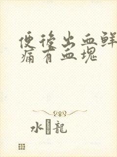 便后出血鲜红无痛有血块封面