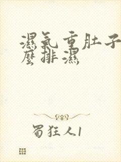 湿气重肚子大怎么排湿