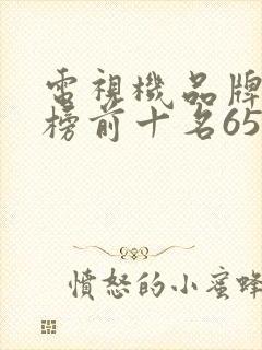 电视机品牌排行榜前十名65寸