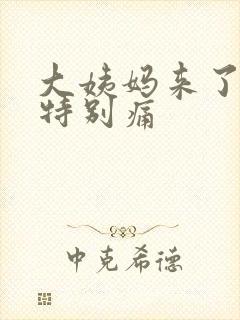 大姨妈来了肚子特别痛