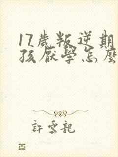 17岁叛逆期男孩厌学怎么办