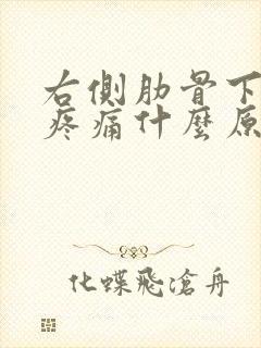 右侧肋骨下隐隐疼痛什么原因封面