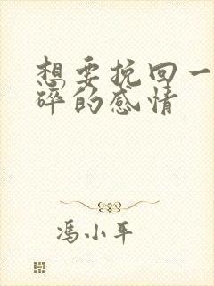 想要挽回一段破碎的感情