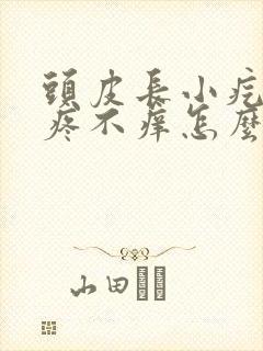 头皮长小疙瘩不疼不痒怎么回事