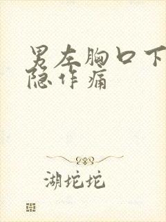 男左胸口下方隐隐作痛封面