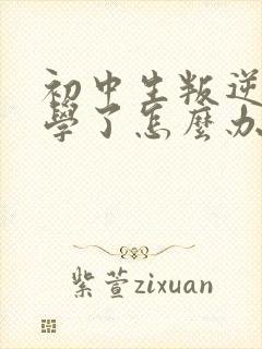 初中生叛逆不上学了怎么办