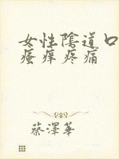 女性阴道口红肿瘙痒疼痛封面