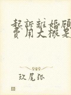 起诉离婚顾律师费用大概是多少钱